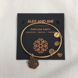 Alex and Ani Endless Knot Gold Density Bracelet Like - NEW In Box